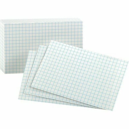 TOPS BUSINESS FORMS Oxford 02035, Grid Index Cards, 3 X 5, White, 100 OXF02035